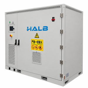 HALB 215kWh energy storage cabinet on a white background